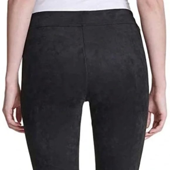 Andrew Marc Pants Faux Suede Pull-On Stretch Legging Black SZ MEDIUM - NEW! - Picture 4 of 16
